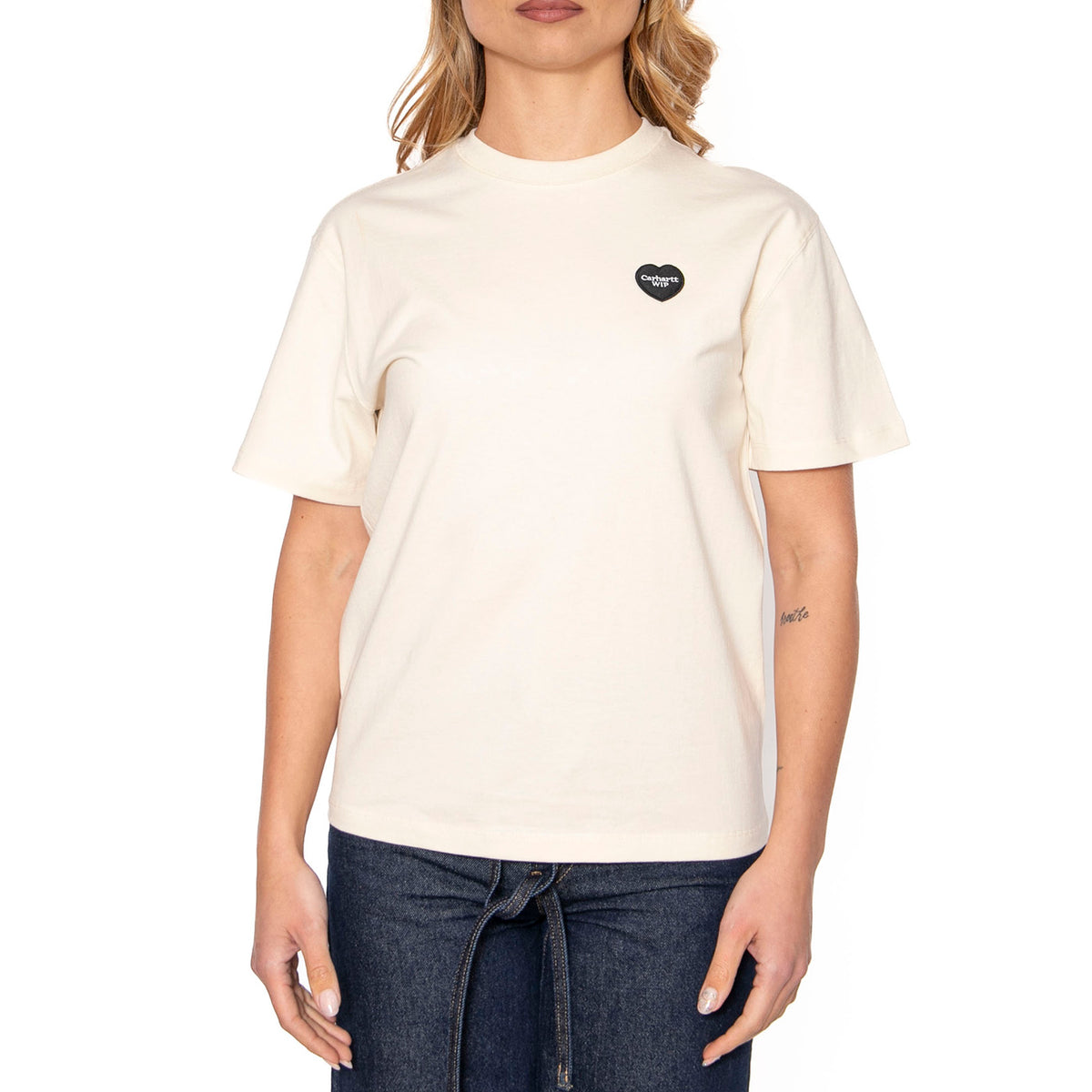 W' S/S Ingo T-Shirt Undyed - Maglietta Girocollo Donna Beige I034648.32MXX . CARHARTT WIP 