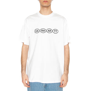 S/S Bumper T-Shirt White / Black - Maglietta Girocollo Uomo Bianca I034664.00AXX . CARHARTT WIP 