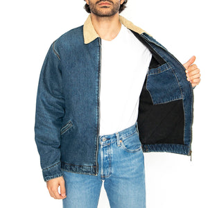 OG Detroit Jacket Blue / Dusty H Brown - Giacca Denim Jeans Uomo Blu I034734.2XN4Q . CARHARTT WIP 