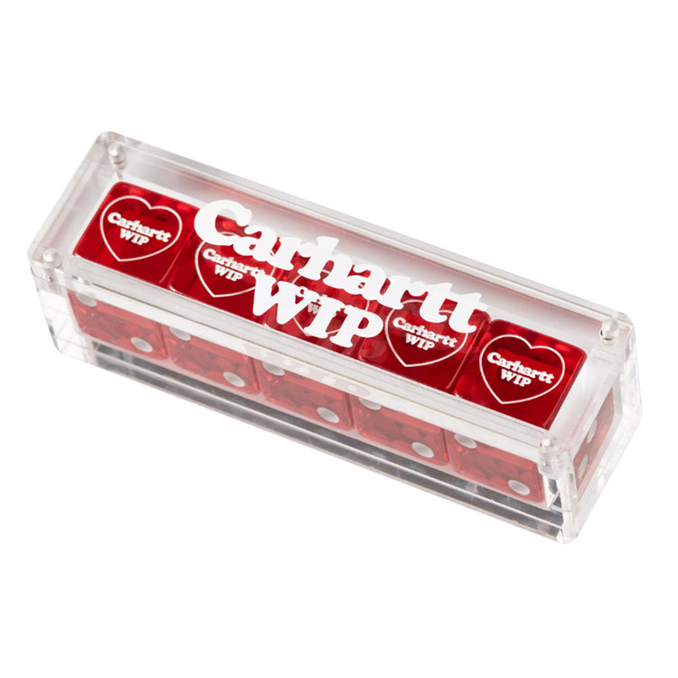 Heart Dice Set Scarlet - Set di Dadi Rossi I034755.H8XX . CARHARTT WIP 