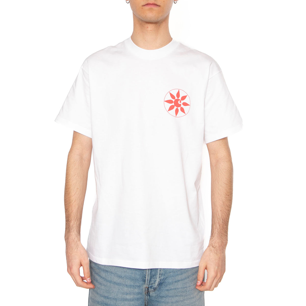 S/S Senses T-Shirt White - Maglietta Girocollo Uomo Bianca I034771.02XX . CARHARTT WIP 