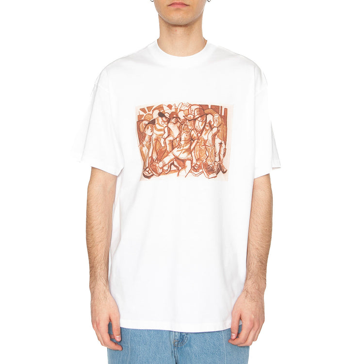 S/S Cai Arfon Bellis T-Shirt White - Maglietta Girocollo Uomo Bianca I034781.02XX . CARHARTT WIP 