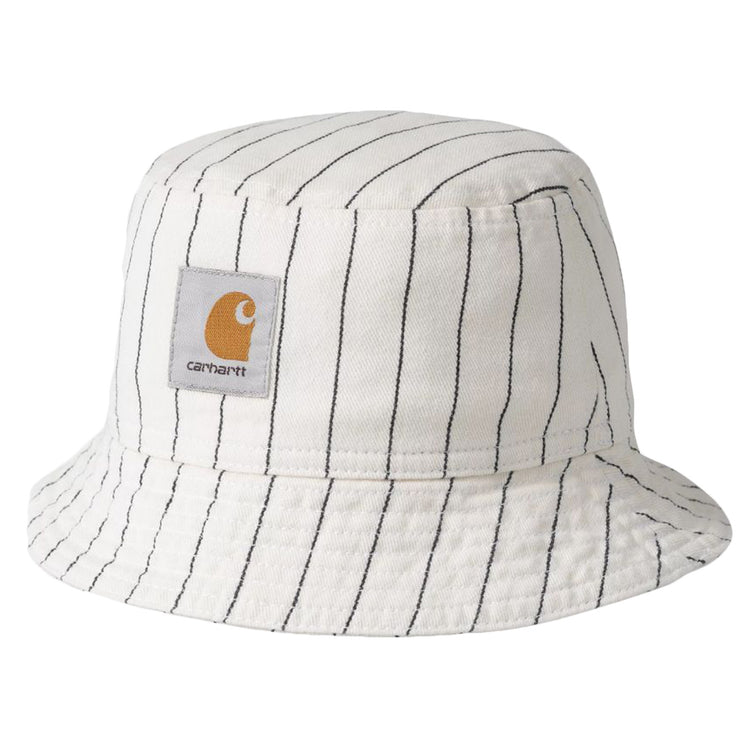 Hendry Bucket Hat Seaton Stripe, Wax / Dark Navy - Cappello da Pescatoe Bianco I034792.2RM02 . CARHARTT WIP 