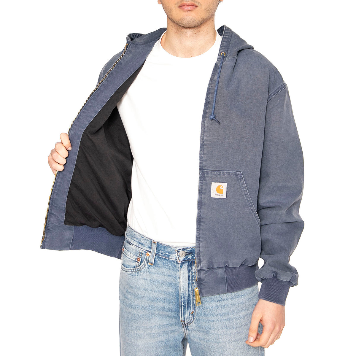 OG Active Jacket Dusky Blue - Giacca con Cappuccio Uomo Blu I034820.2OT4O . CARHARTT WIP 