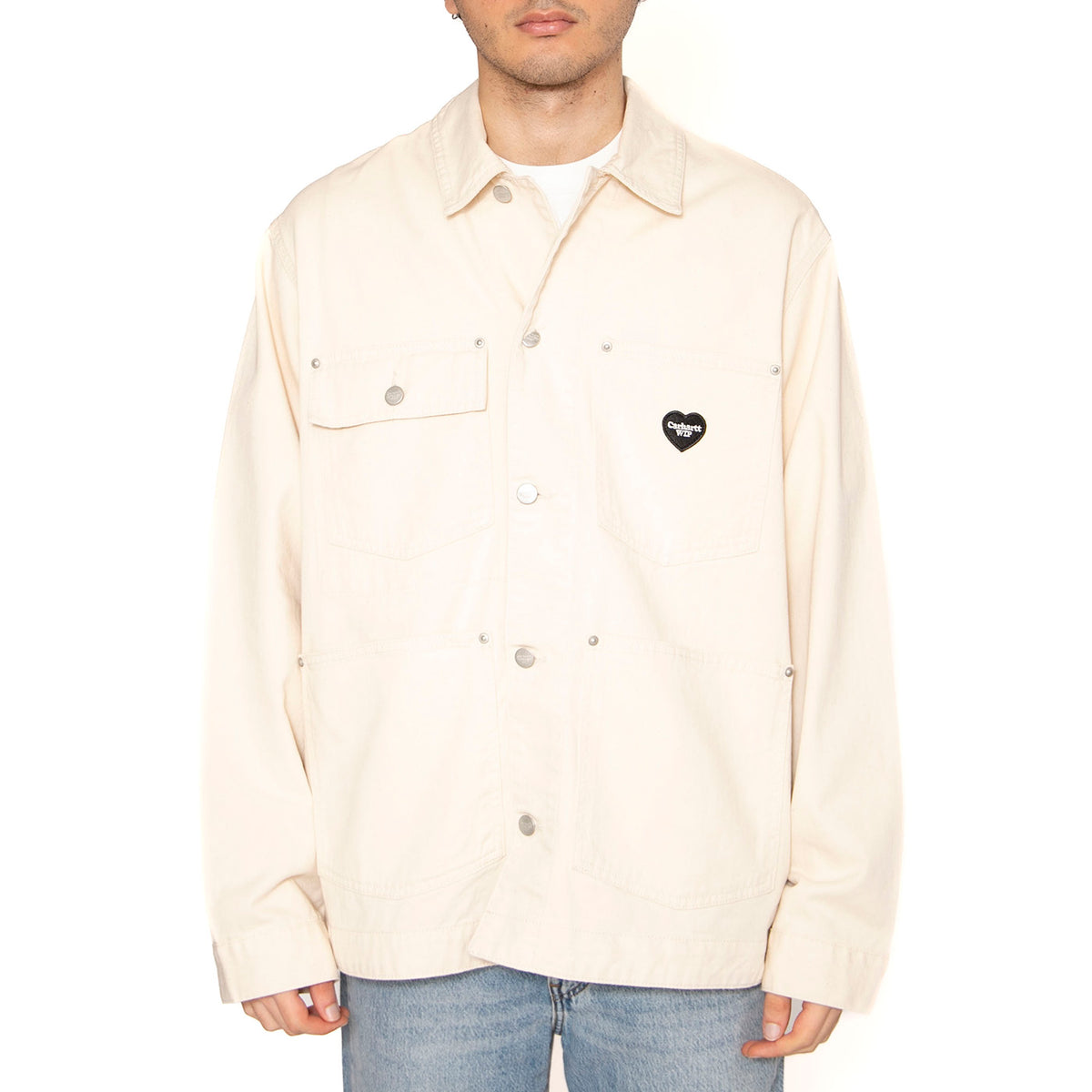 Drewe Chore Coat Natural - Giacca Uomo Bianca I034823.0502 . CARHARTT WIP 