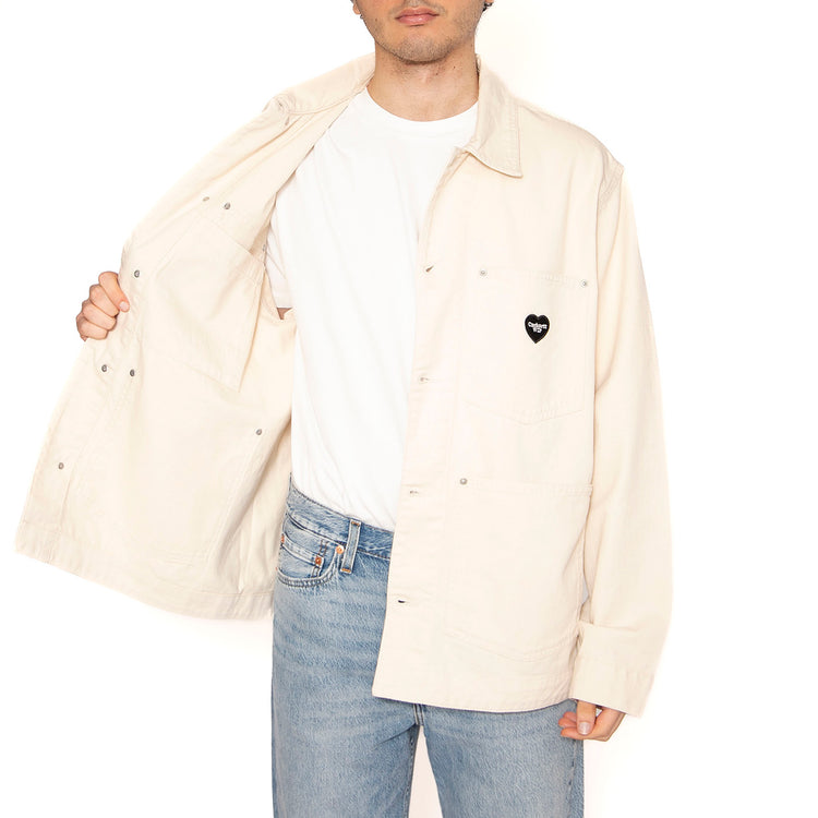 Drewe Chore Coat Natural - Giacca Uomo Bianca I034823.0502 . CARHARTT WIP 
