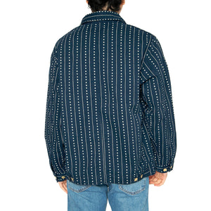 Drewe Chore Coat Heart C Pinstripe, Ink / Natural - Giacca Uomo Blu I034823.2RU02 . CARHARTT WIP 