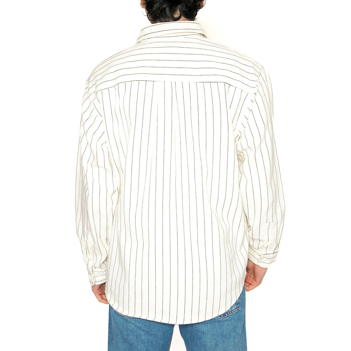 Hendry Shirt Jac Seaton Stripe, Wax / Dark Navy - Camicia Uom Bianca I034827.2RM02 . CARHARTT WIP 