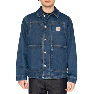OG Double Front Jacket Blue - Giacca Denim Jeans Uomo Blu I034866.0106 . CARHARTT WIP 