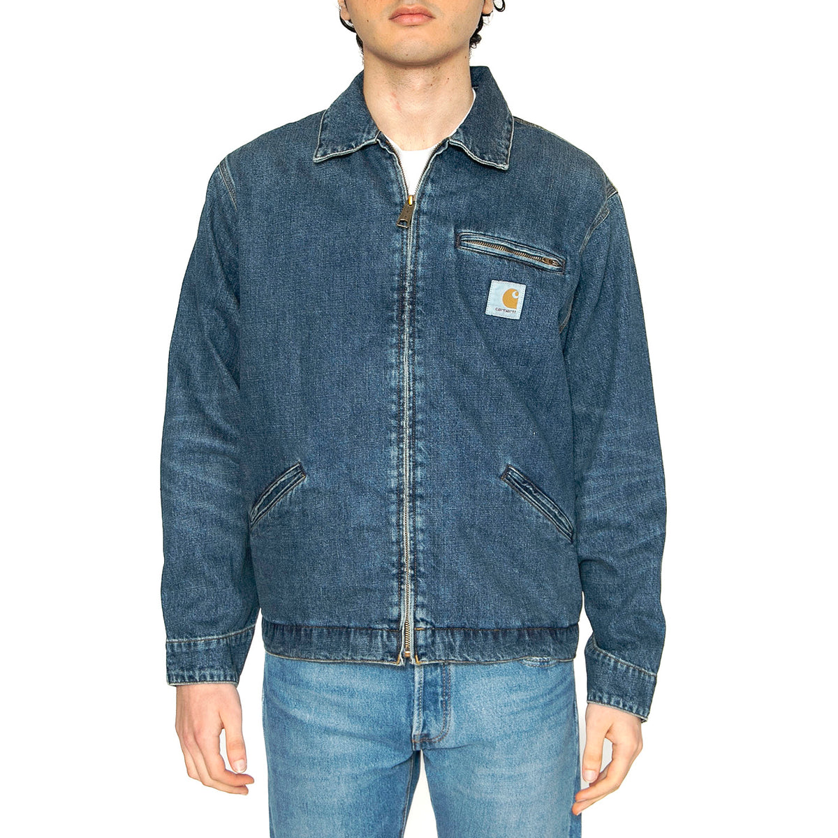 OG Detroit Jacket Blue - Giacca Denim Jeans Uomo Blu I034870.014L . CARHARTT WIP 
