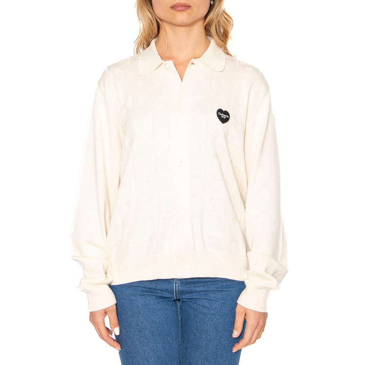 W' Drewe Cardigan Natural - Camicia Donna Bianca I035182.05XX . CARHARTT WIP 