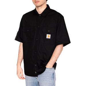S/S Craft Shirt Black - Camicia Maniche Corte Uomo Nera I035232.89XX . CARHARTT WIP 