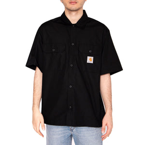 S/S Craft Shirt Black - Camicia Maniche Corte Uomo Nera I035232.89XX . CARHARTT WIP 