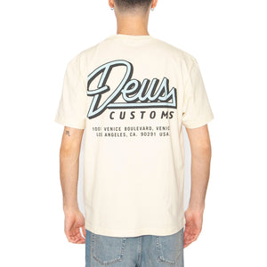 Conduit Tee Dirty White - Maglietta Girocollo Uomo Beige DMP251947A_DWH . DEUS EX MACHINA 