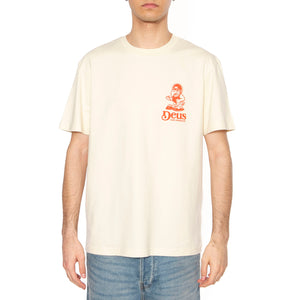 Raptor Tee Dirty White - Maglietta Girocollo Uomo Beige DMP251947B_DWH . DEUS EX MACHINA 