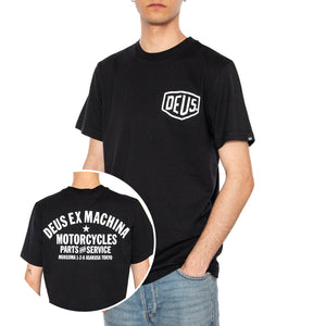 Tokyo Address Black  Maglietta Girocollo Uomo Nera T_DMW41808R_BLK . DEUS EX MACHINA 