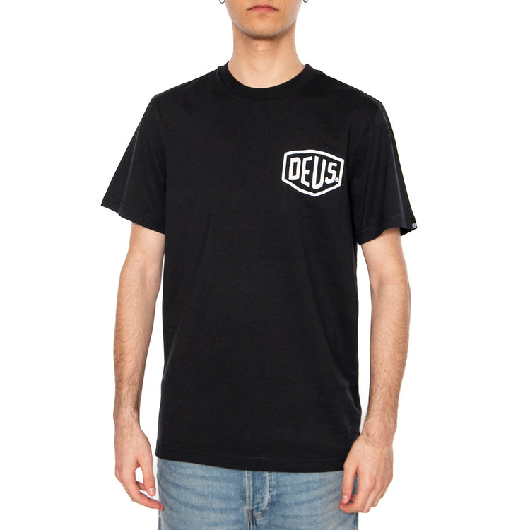 Tokyo Address Black  Maglietta Girocollo Uomo Nera T_DMW41808R_BLK . DEUS EX MACHINA 