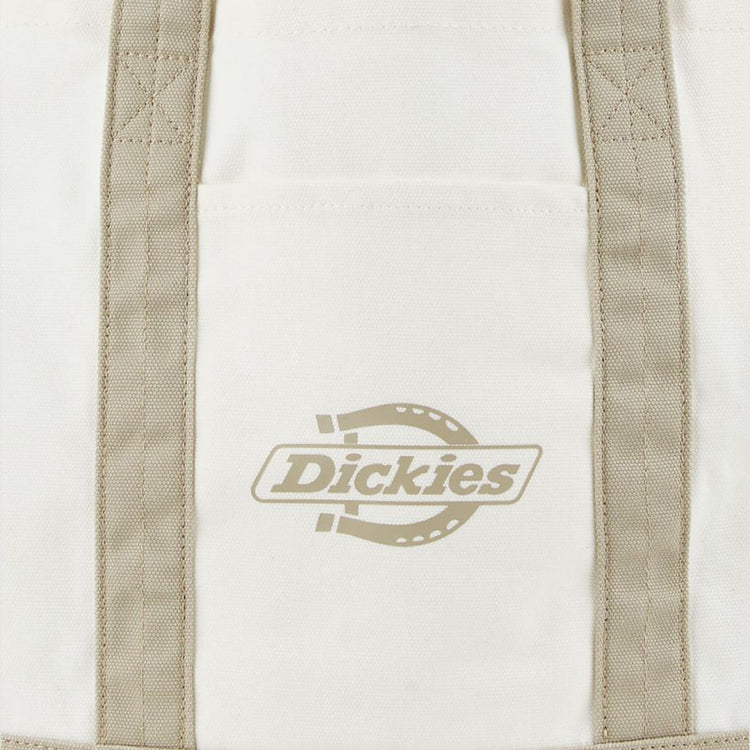 Logo Canvas Tote Egret - Borsa Shopping Bag Bianca DK0A4Z6FC481 . DICKIES 