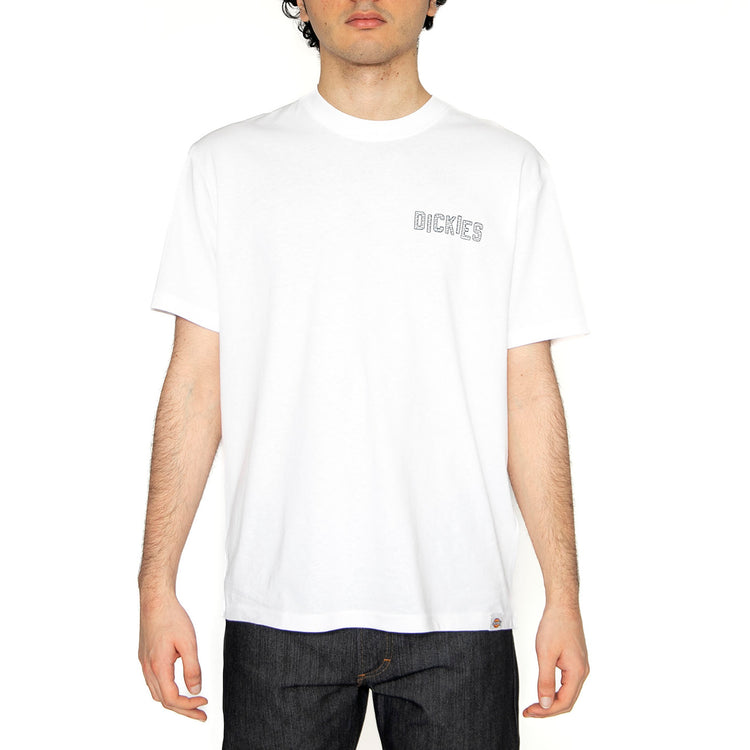 Bricklane SS Tee White - Maglietta Girocollo Uomo Bianca DK0A4Z8R0WH1 . DICKIES 