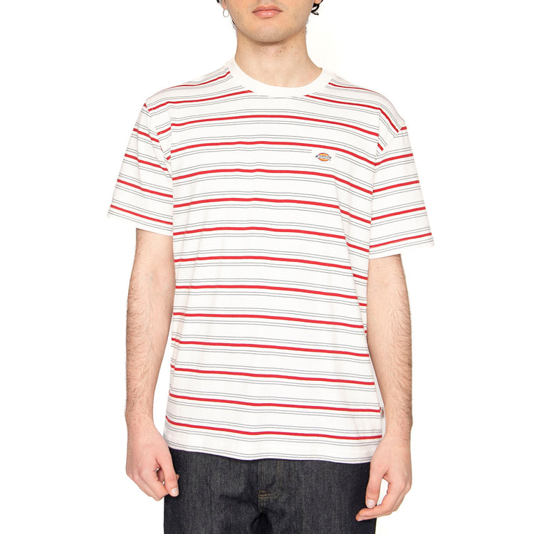 Lewistown Stripe SS Tee Egret - Maglietta Girocollo Uomo Multicolore DK0A4Z8SC481 . DICKIES 