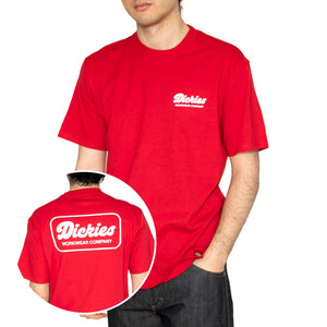 Lewiston SS Tee English Red - Maglietta Girocollo Uomo Rossa DK0A4Z8Z0ER1 . DICKIES 