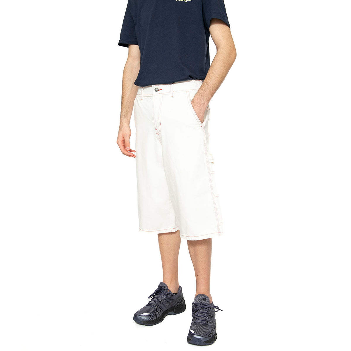 Loose Denim Painter Short Egret - Bermuda Denim Jeans Uomo Bianchi DK0A4ZASC481 . DICKIES 