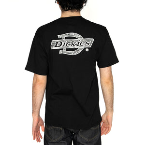 Wood Logo Tee Black - Maglietta Girocollo Uomo Nera DK0A4ZATBLK1 . DICKIES 