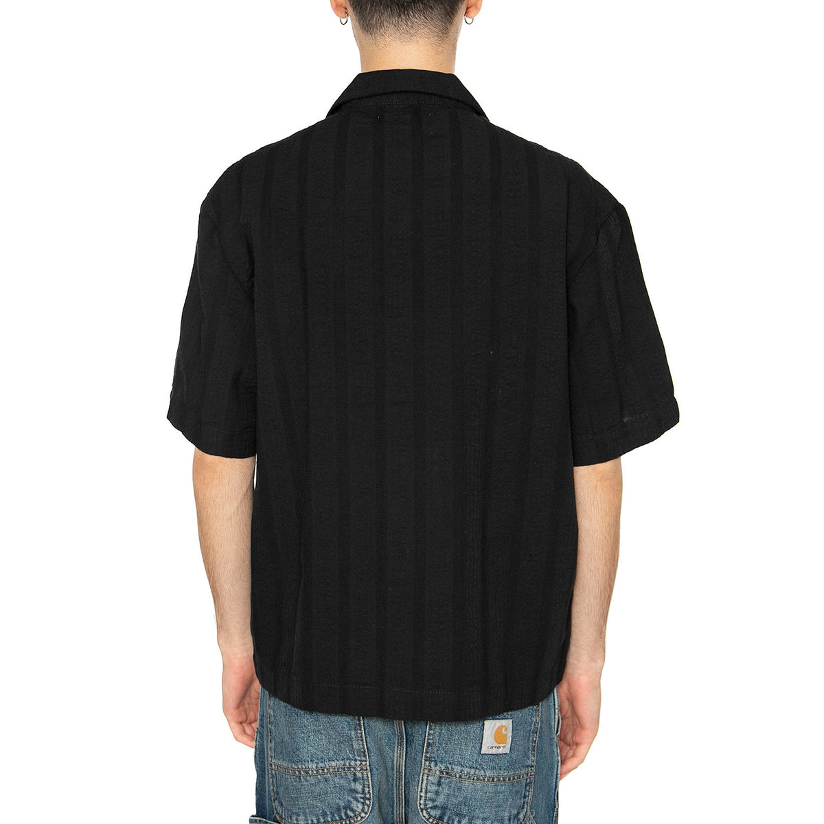 Saga Shirt SS Black - Camicia Maniche Corte Uomo Nera I035017.89.67.-89.67 . EDWIN 