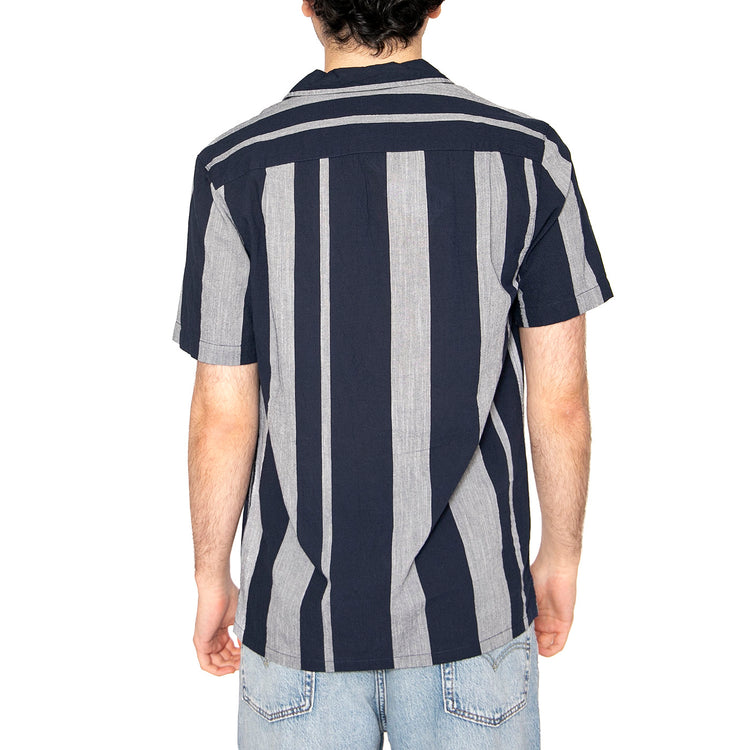 Alton SS Stripe Rev True Navy - Camicia Maniche Corte Uomo Multicolore F4WSF048412 . FARAH 