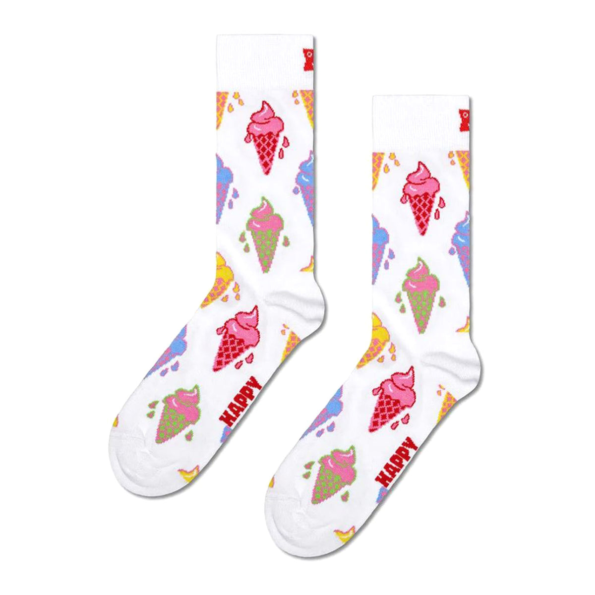 Ice Cream Sock - Calzini Multicolore P00723-WHT . HAPPY SOCKS 