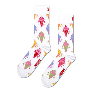 Ice Cream Sock - Calzini Multicolore P00723-WHT . HAPPY SOCKS 