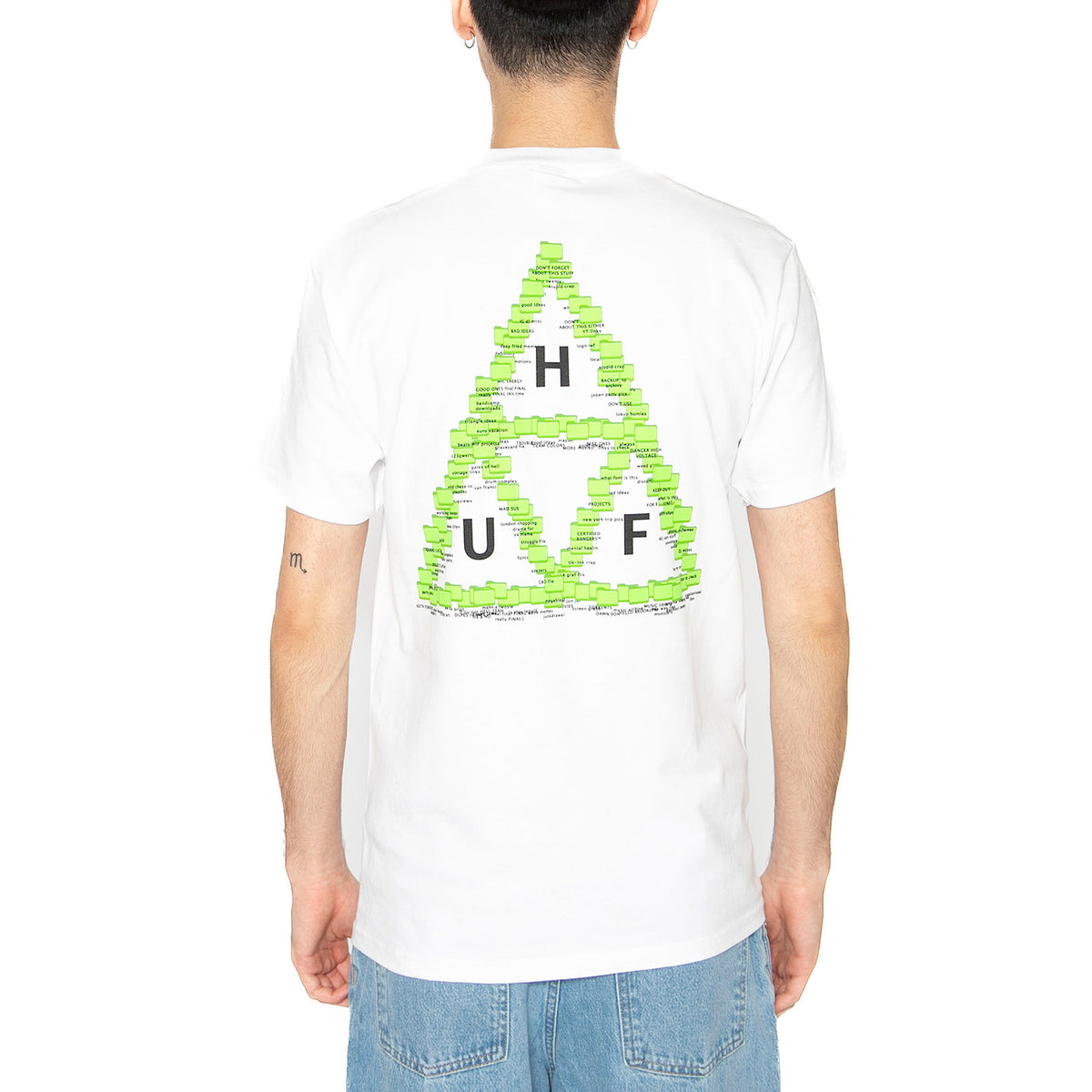 Desktop S/S Tee White - Maglietta Girocollo Uomo Bianca TS02400-WHITE . HUF 