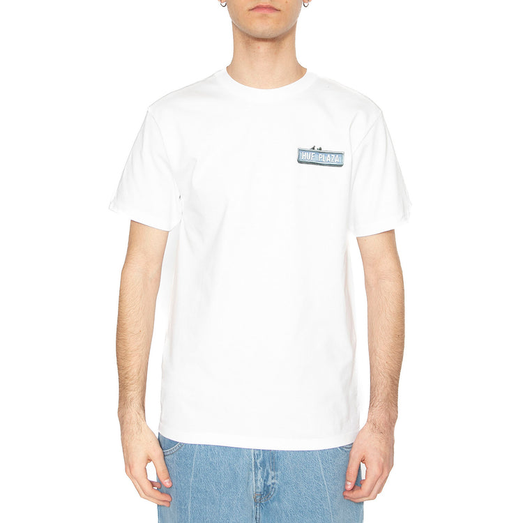 Plaza S/S Tee White - Maglietta Girocollo Uomo Bianca TS02402-WHITE . HUF 