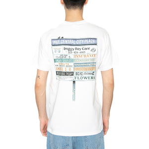 Plaza S/S Tee White - Maglietta Girocollo Uomo Bianca TS02402-WHITE . HUF 