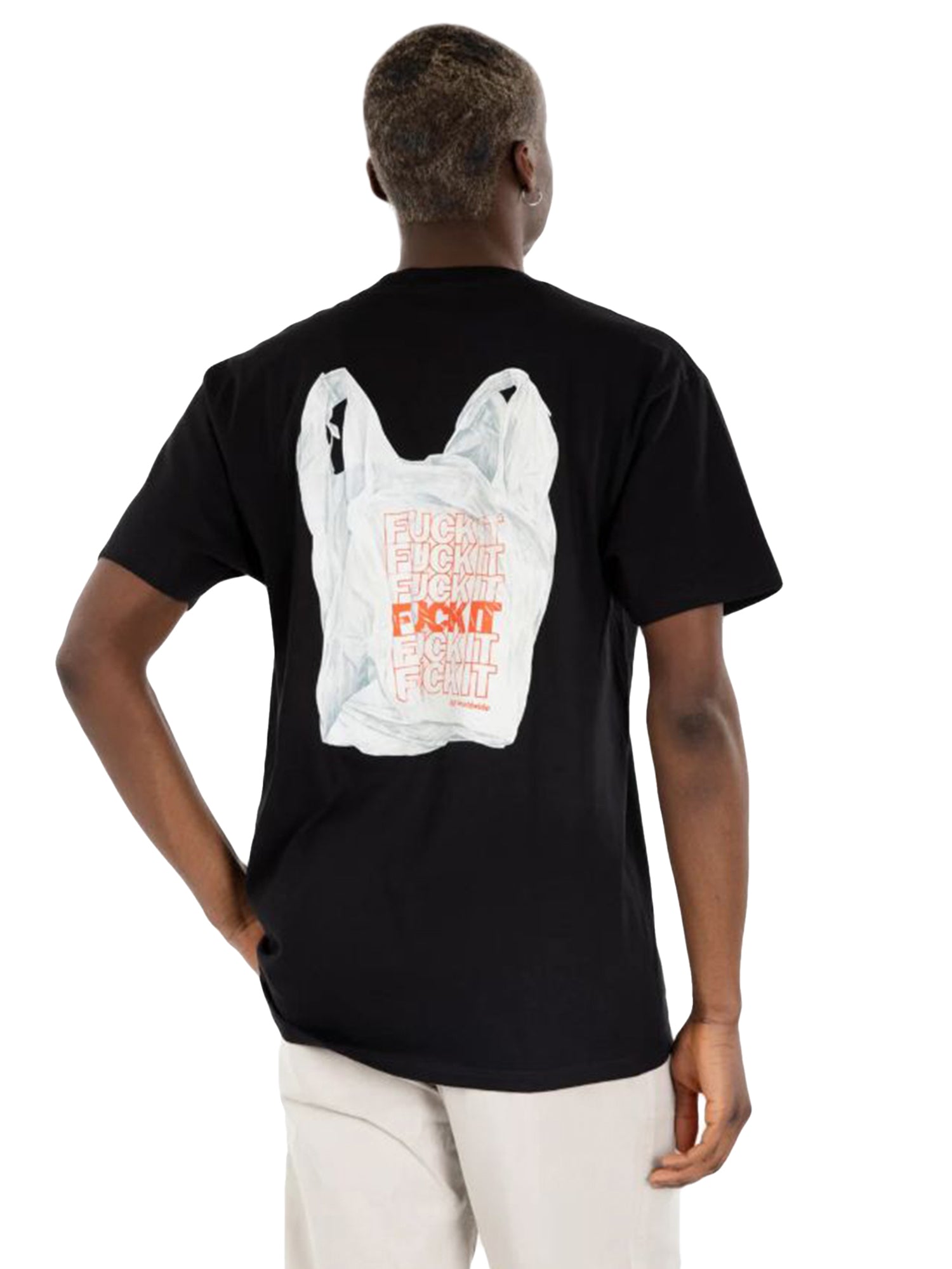 HUF MERIDA T-SHIRT BLACK - Maglietta Girocollo Uomo Nera TS02410 . HUF 