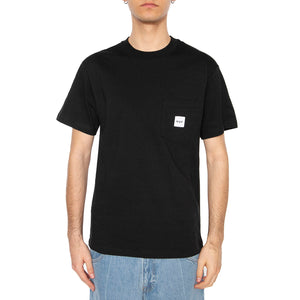 Huf Set Box Logo S/S Pocket Tee Black - Maglietta Girocollo Uomo Nera TS02419-BLACK . HUF 