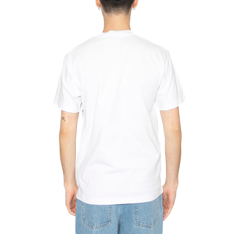 Huf Set Box Logo S/S Pocket Tee White - Maglietta Girocollo Uomo Bianca TS02419-WHITE . HUF 