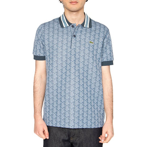 Maglietta M/C HGI Blu Polo Shirt - Polo Uomo Blu DH1417-HGI . LACOSTE 