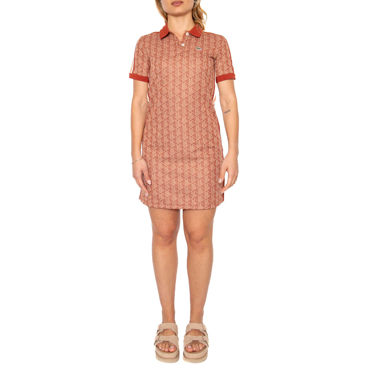 Abitino GTI Brown Dress - Abito Donna Marrone EF2655-GTI . LACOSTE 