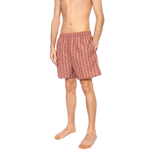 Short Bagno HHI Brown - Costume da Bagno Uomo Marrone MH9086-HHI . LACOSTE 