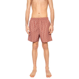 Short Bagno HHI Brown - Costume da Bagno Uomo Marrone MH9086-HHI . LACOSTE 
