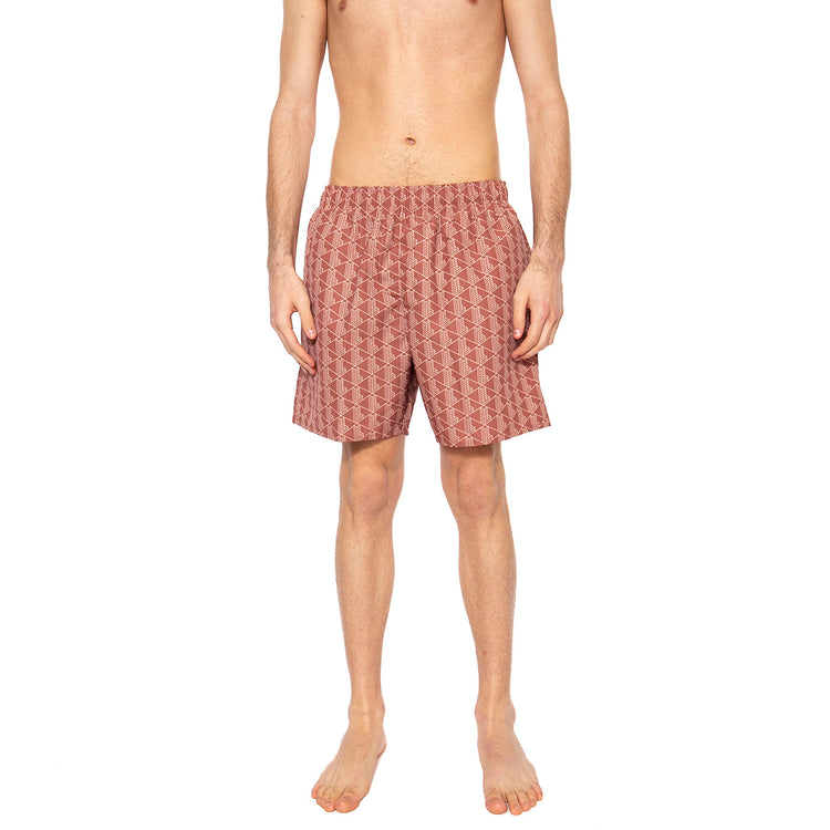 Short Bagno HHI Brown - Costume da Bagno Uomo Marrone MH9086-HHI . LACOSTE 