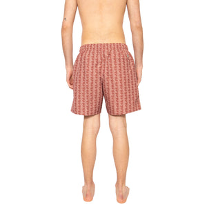 Short Bagno HHI Brown - Costume da Bagno Uomo Marrone MH9086-HHI . LACOSTE 