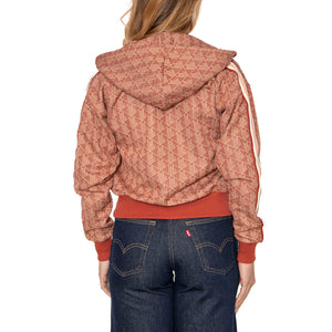 Sweatshirt GTI Hoody Brown - Felpa con Cappuccio Donna Marrone SF7606-GTI . LACOSTE 