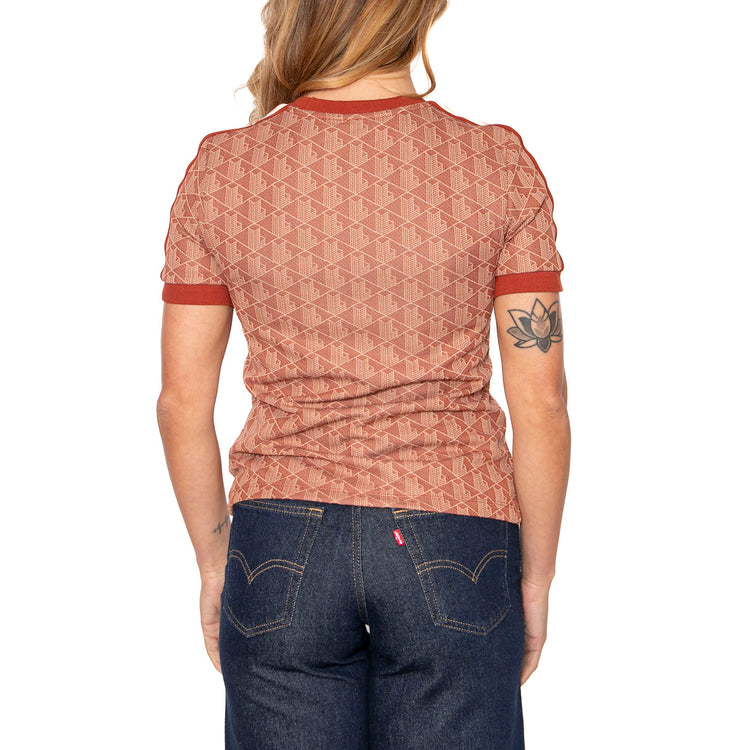T-Shirt GTI Brown - Maglietta Girocollo Donna Marrone TF3244-GTI . LACOSTE 