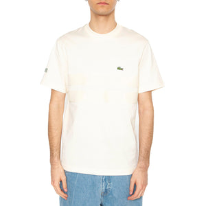 T-Shirt XFJ Beige - Maglietta Girocollo Uomo Beige TH9769-XFJ . LACOSTE 