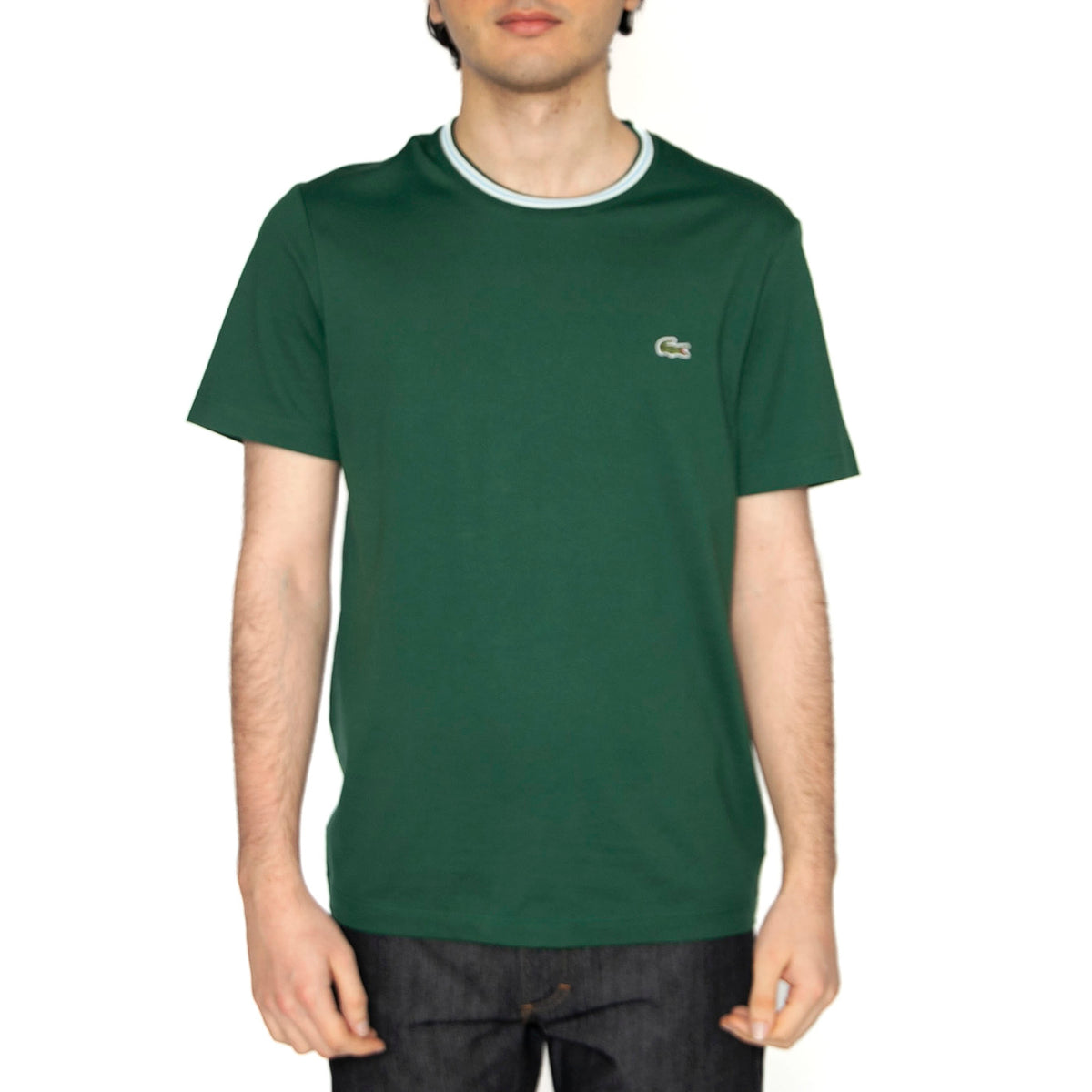 T-Shirt 132 Green - Maglietta Girocollo Uomo Verde TH9903-132 . LACOSTE 