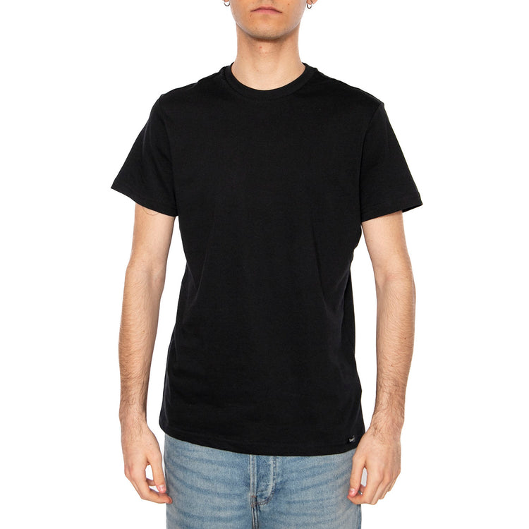 Twin Pack Crew Black - Maglietta Girocollo Uomo Nera 112117012 . LEE 