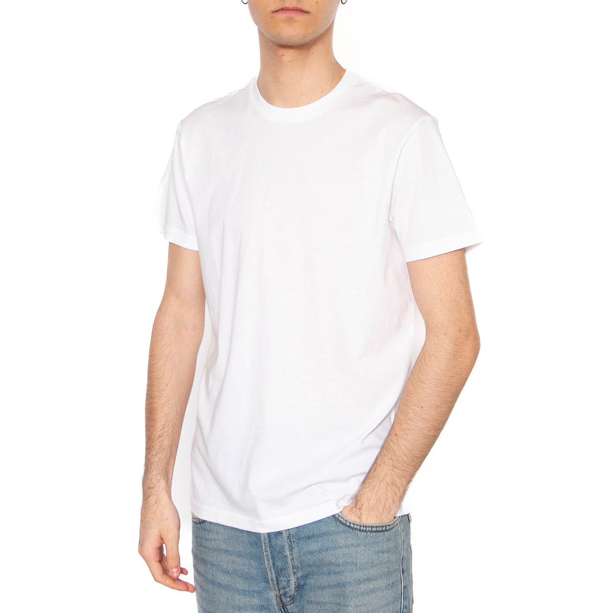 Twin Pack Crew White - Maglietta Girocollo Uomo Bianca 112117015 . LEE 