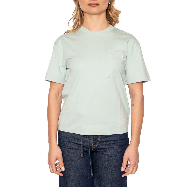 Pocket Tee Soft Sage - Maglietta Girocollo Donna Verde 112363620 . LEE 
